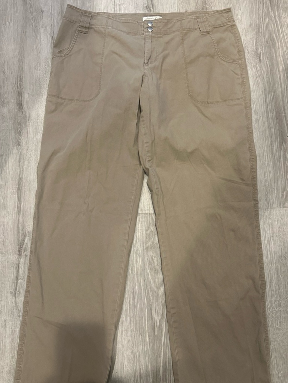 Coldwater Creek Straight-Leg Women's Pants in Tan